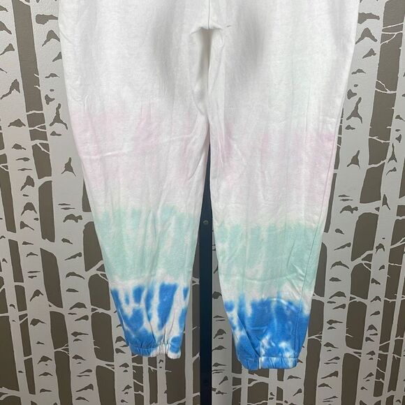 Splendid White Tie Dyed Leg Jogger Sweatpants M - Picture 10 of 15